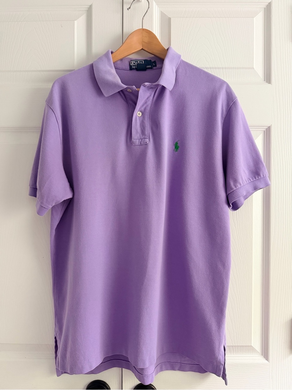 Polo Ralph Lauren Men’s Classic Fit Polo Shirt Large Purple Lavender Green Pony